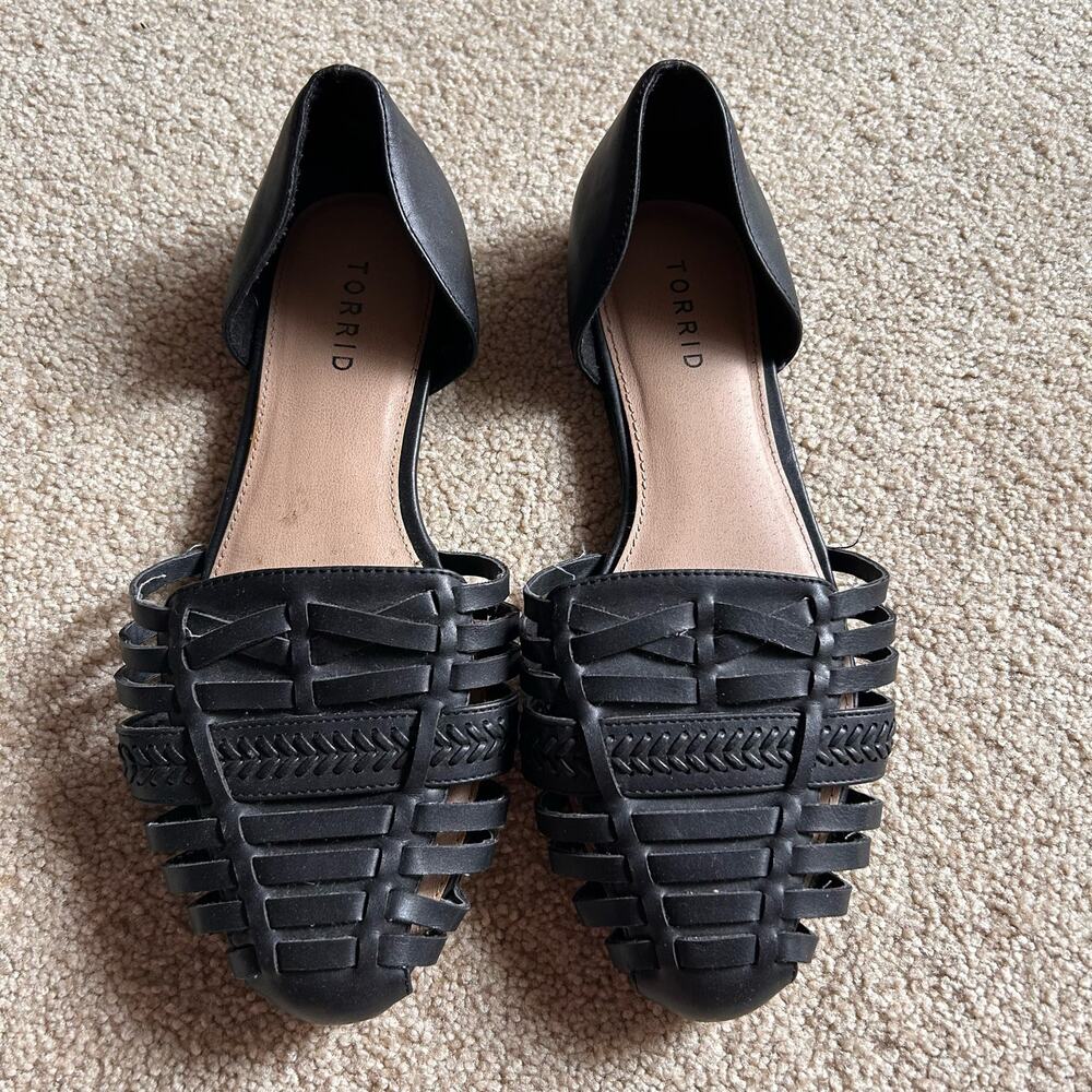 Torrid Women's Shoes 10W Black Slip On Ballet Professional Office Flats